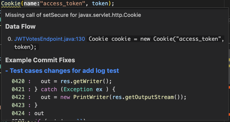 Snyk Code editor window