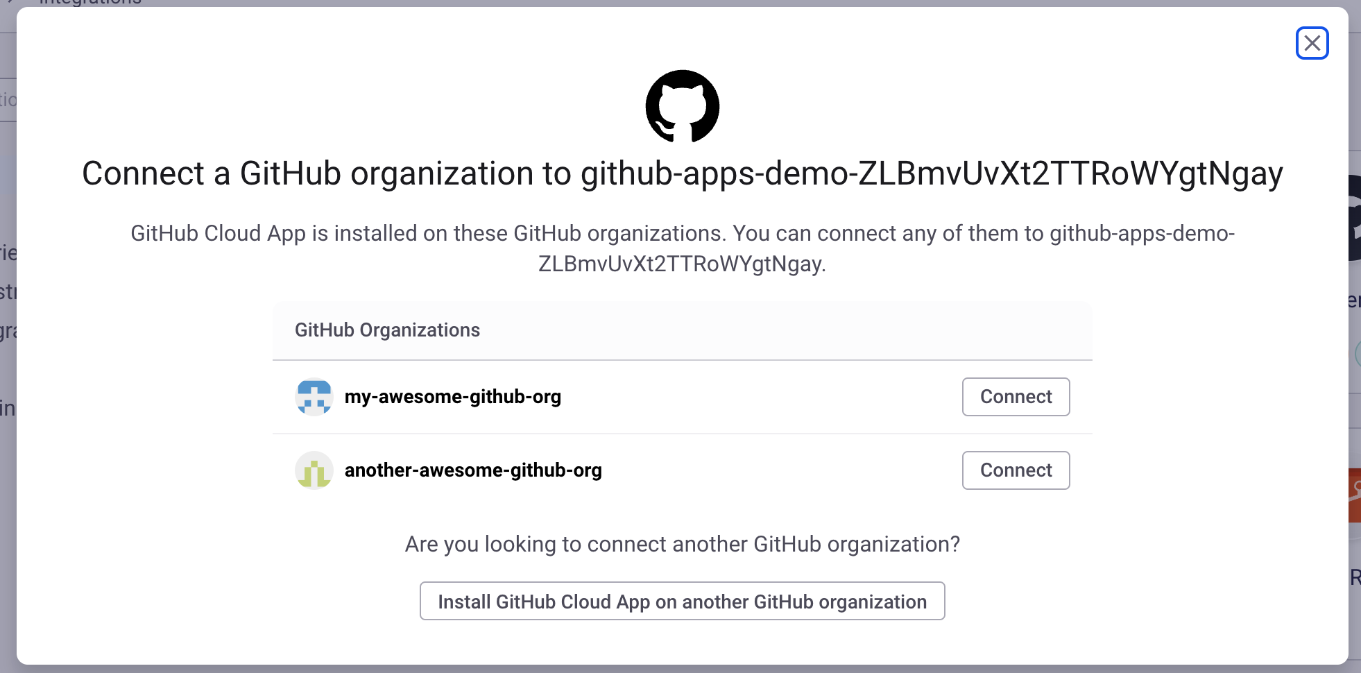 Connect another GitHub organization into a Snyk Organization