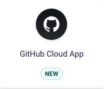 GitHub Cloud App tile on the Integrations page